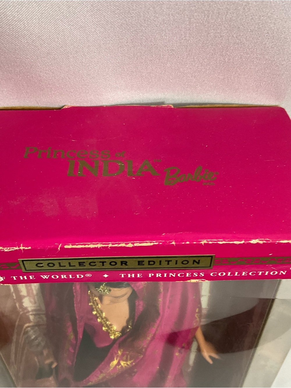 Barbie Princess of India Box Back in Pink and Gold - Picture 3 of 5